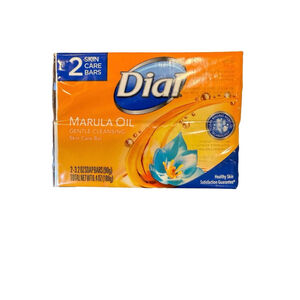 Dial Marula Oil Bar Soap Gentle Cleansing Skin Care Bar 2 Bars